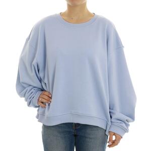 FELPA GIROCOLLO AZZURRO